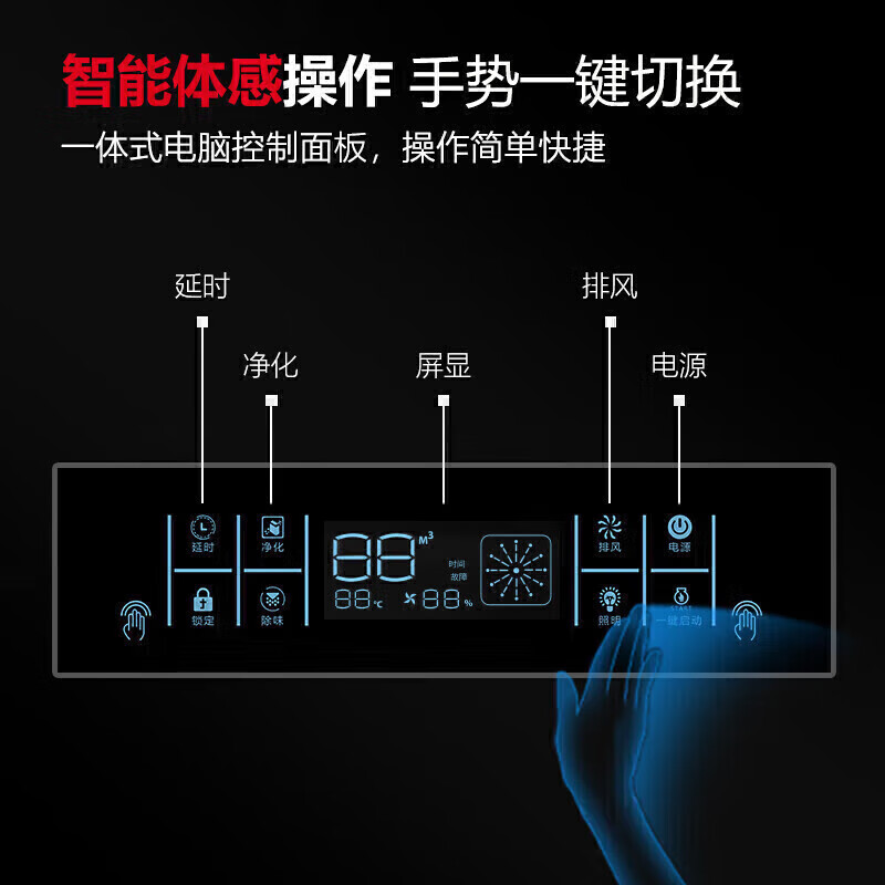 吕氏贵宾会商用2.5米铝电场油烟净化一体机380v